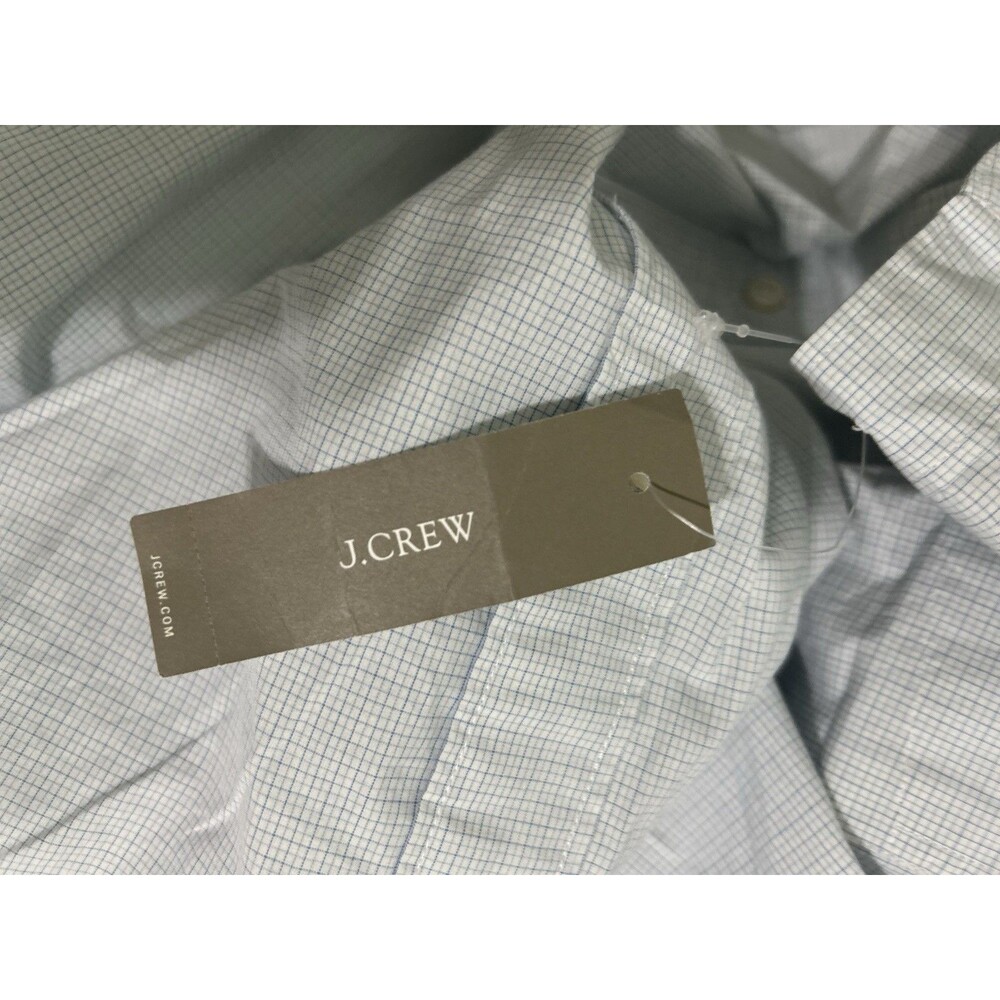 Men’s NWT J Crew Oxford Button Down Blue Plaid Shirt Secret Wash XXLT  LW Cotton - Picture 5 of 7
